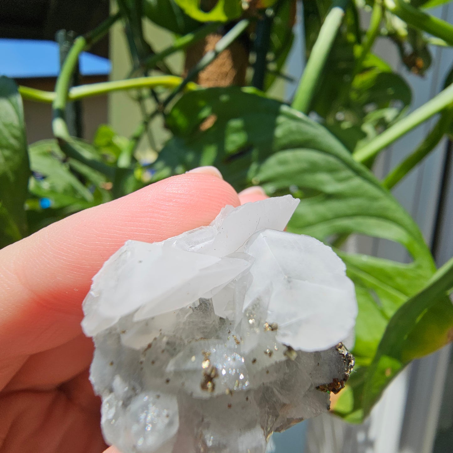 Calcite with Pyrite and Quartz #28P