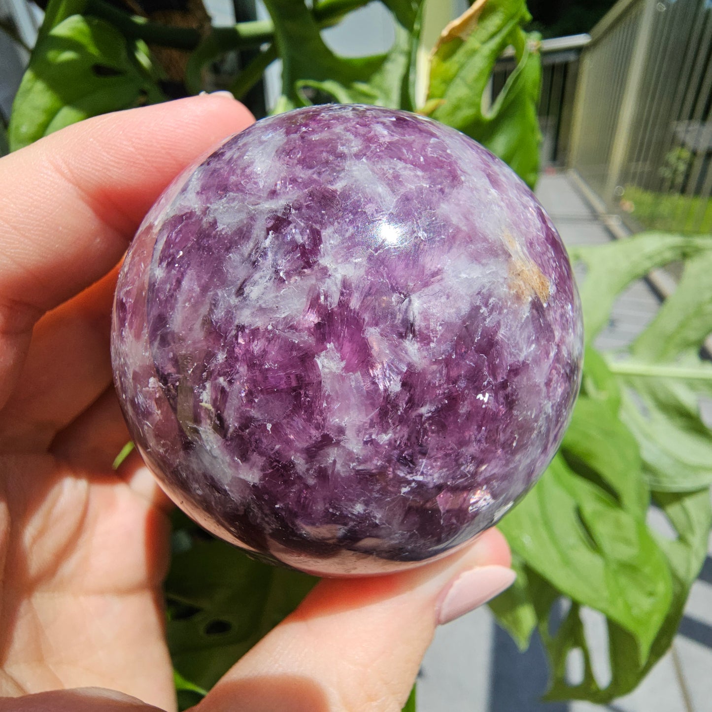 Lepidolite Sphere #45A