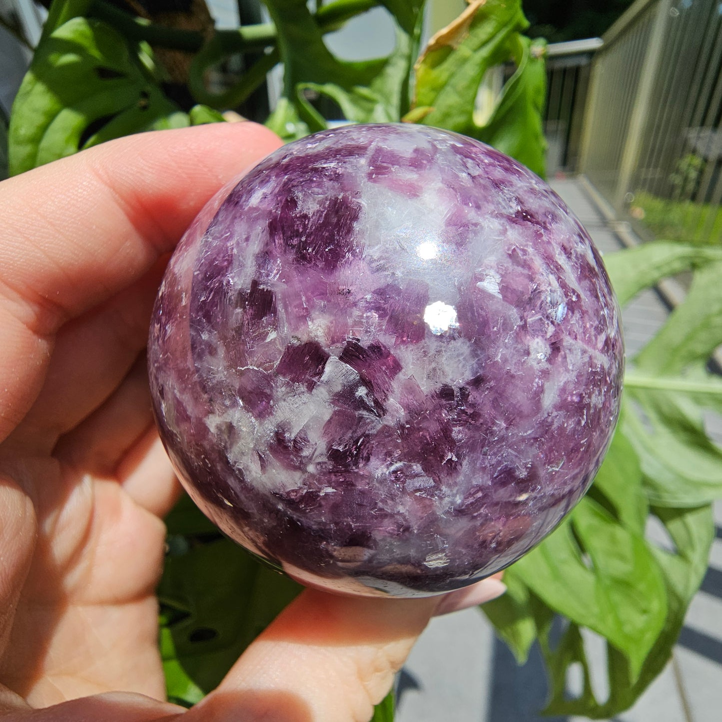 Lepidolite Sphere #45A