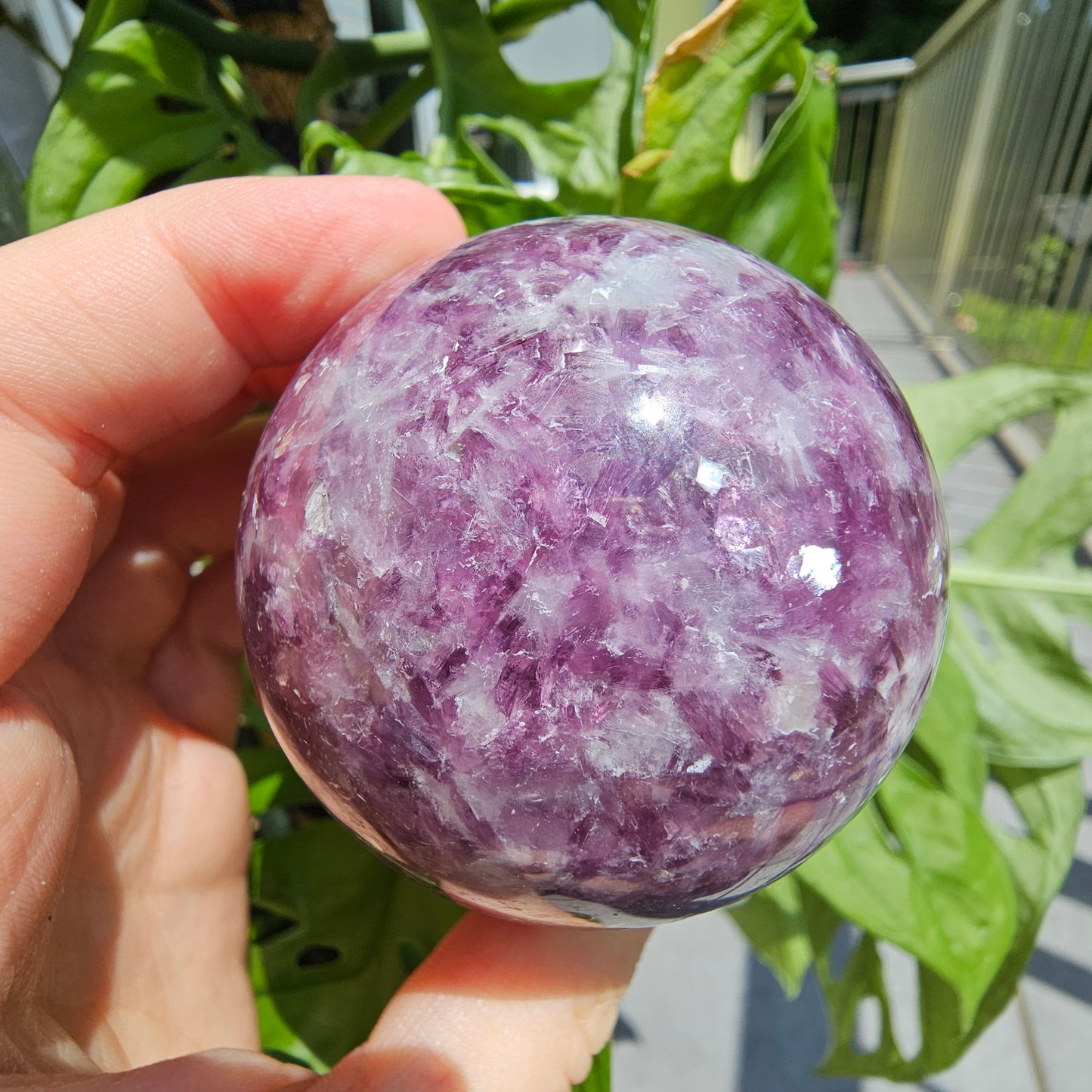 Lepidolite Sphere #45A