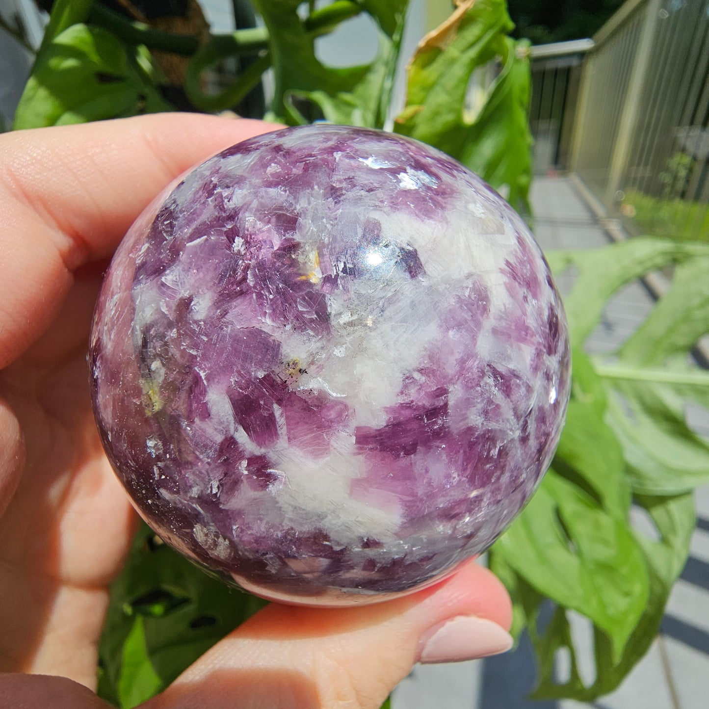 Lepidolite Sphere #45A