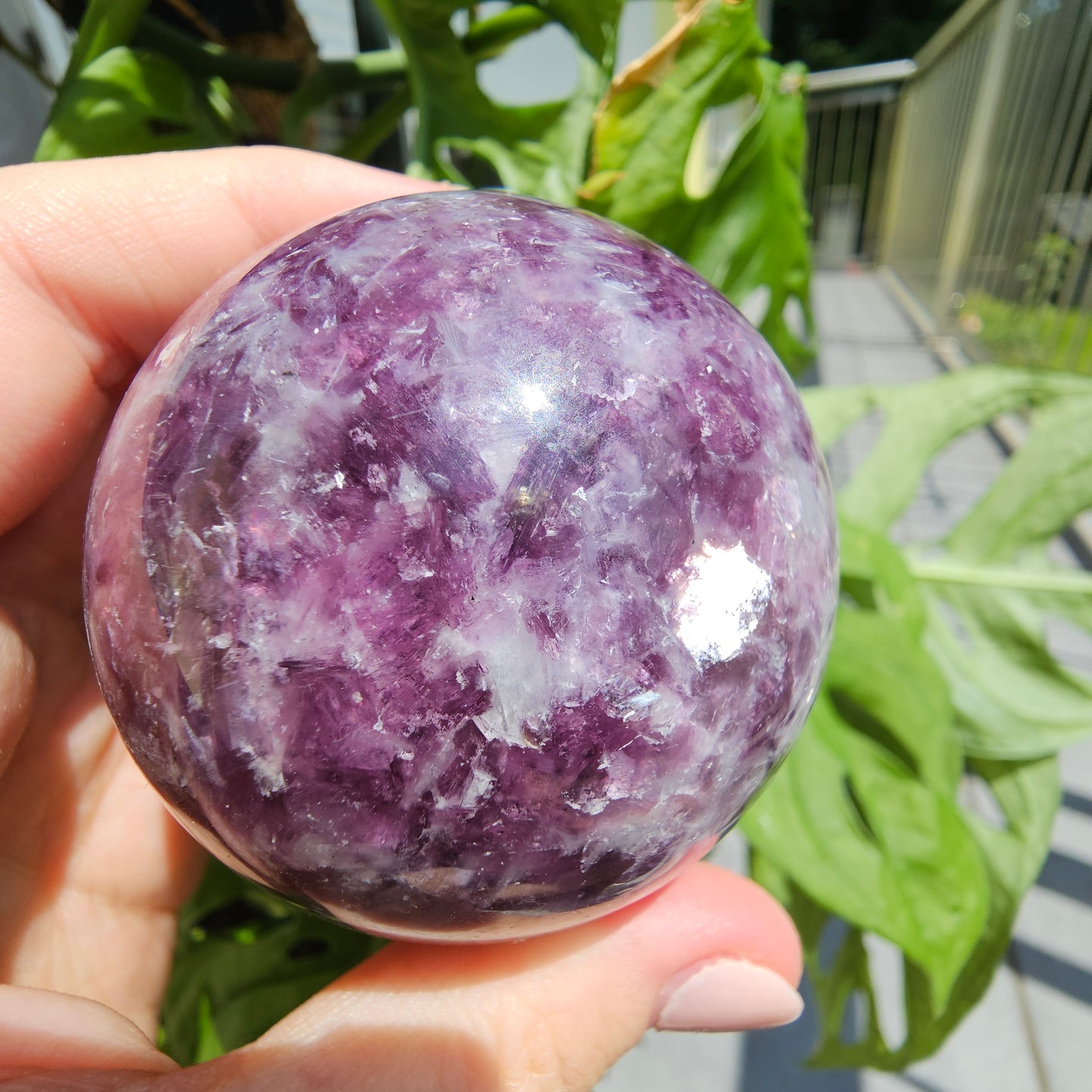 Lepidolite Sphere #45A