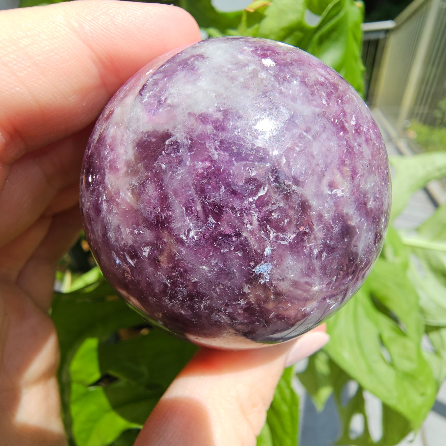 Lepidolite Sphere #35C