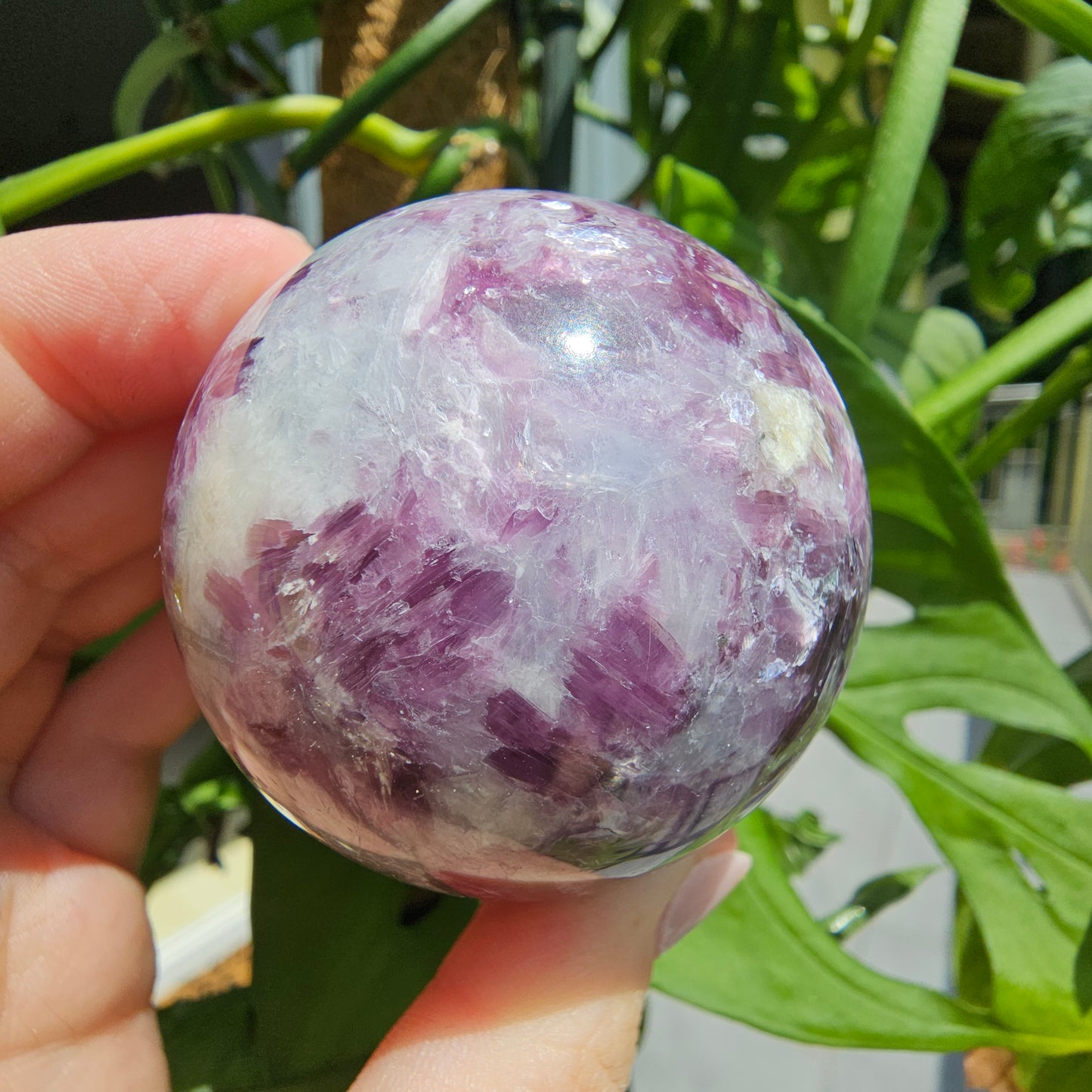 Lepidolite Sphere #39B