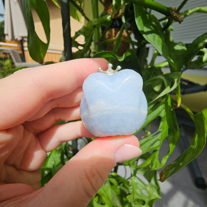 Blue Calcite Whale Mini Sphere Stand #18B