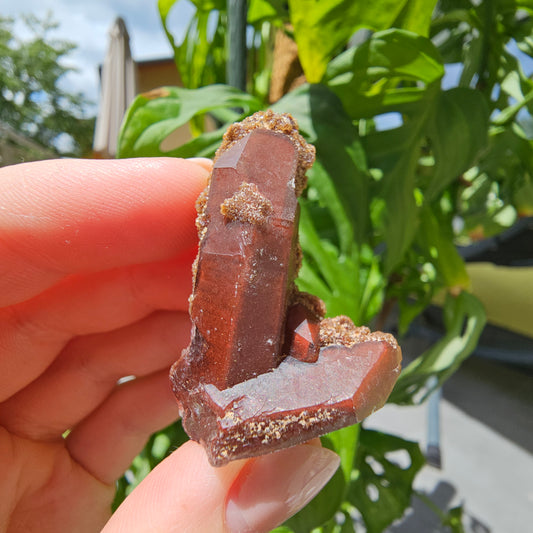 Red Quartz from Morocco #11E