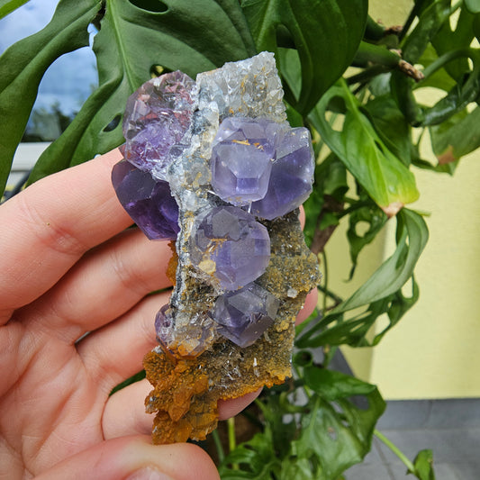 Purple Fluorite from Xiayang Mine #59A