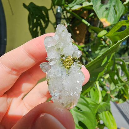 Epidote with Quartz Cluster #15B