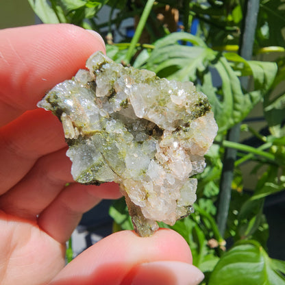 Epidote with Quartz Cluster #16Z