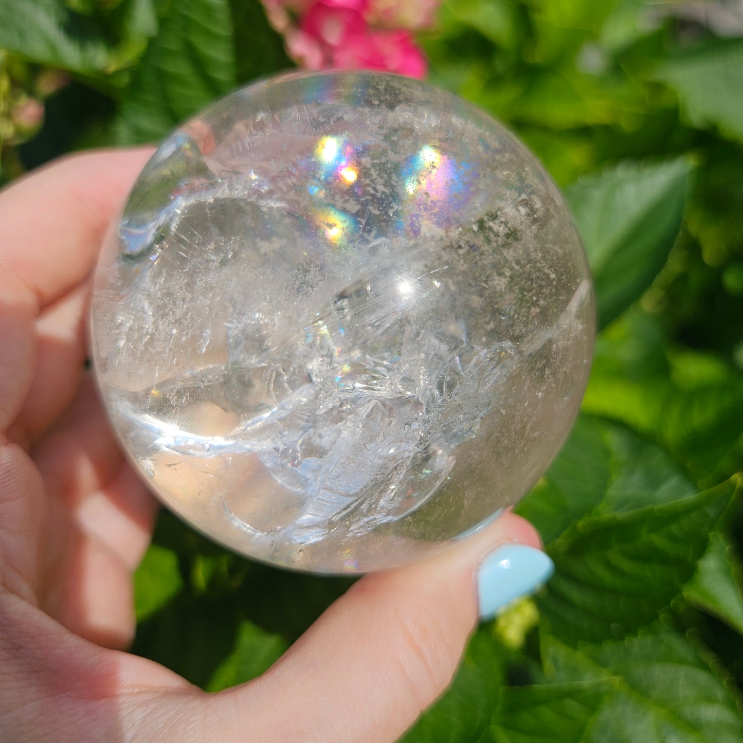 Clear Quartz Sphere #135A (High Quality)