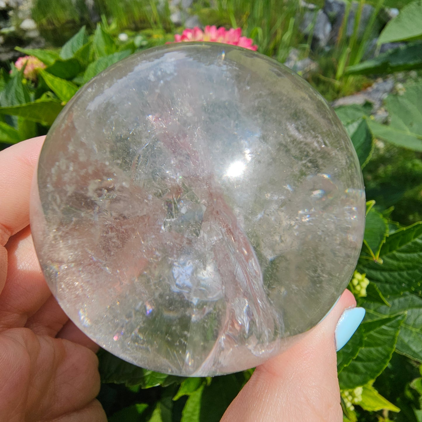 Clear Quartz Sphere #135A (High Quality)