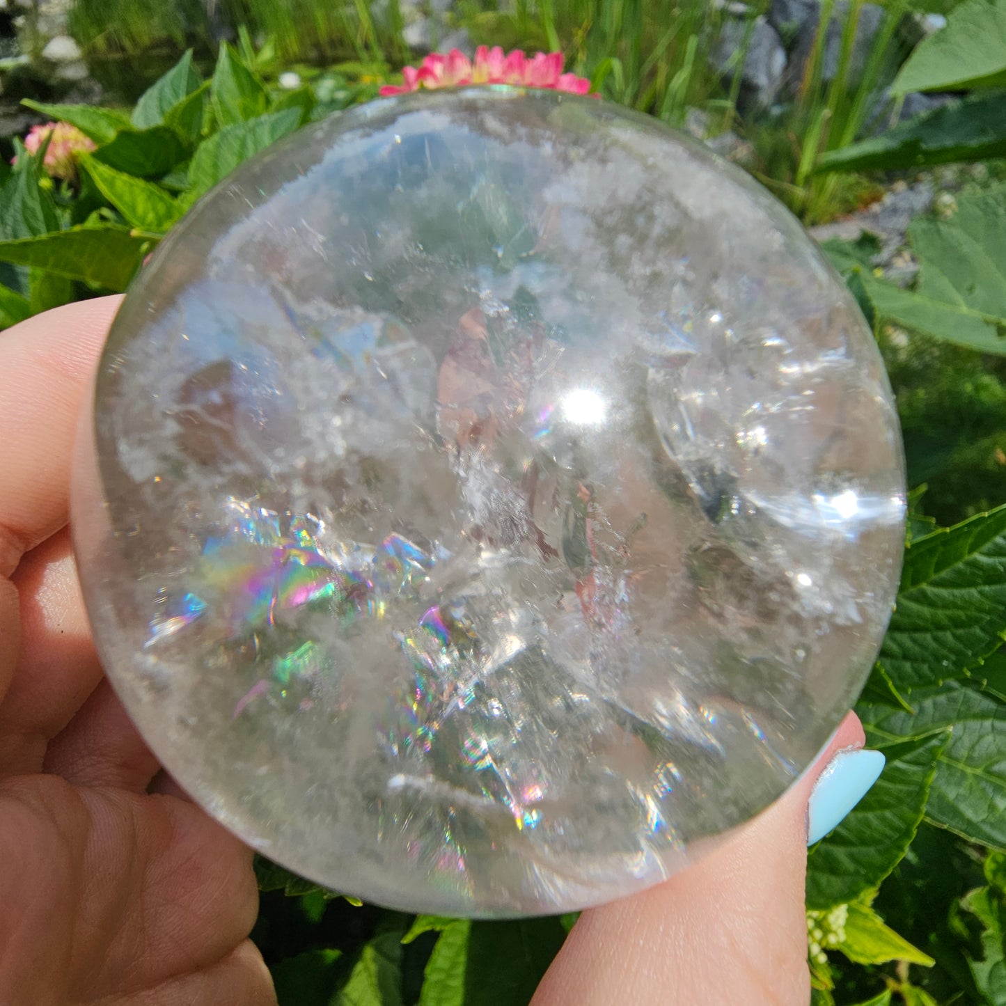 Clear Quartz Sphere #135A (High Quality)