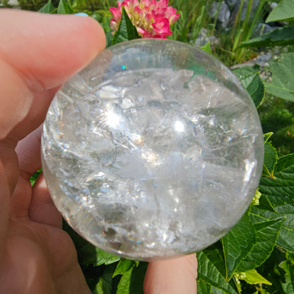 Clear Quartz Sphere #135A (High Quality)