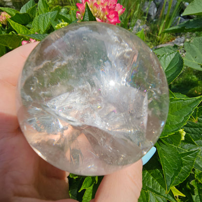 Clear Quartz Sphere #135A (High Quality)