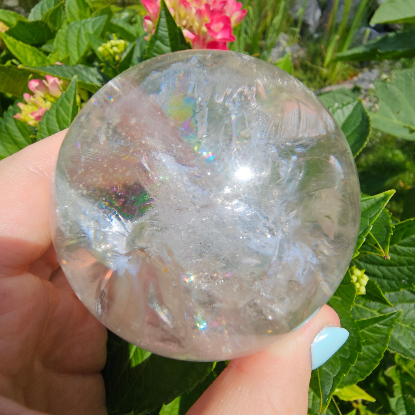 Clear Quartz Sphere #135A (High Quality)