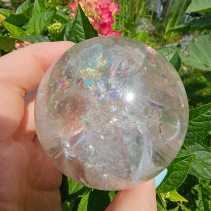 Clear Quartz Sphere #135A (High Quality)