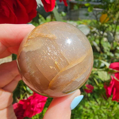 Peach Moonstone Sphere #31A