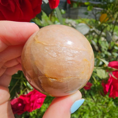 Peach Moonstone Sphere #31A