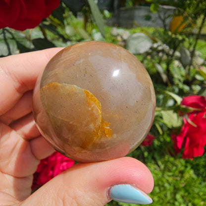 Peach Moonstone Sphere #31A