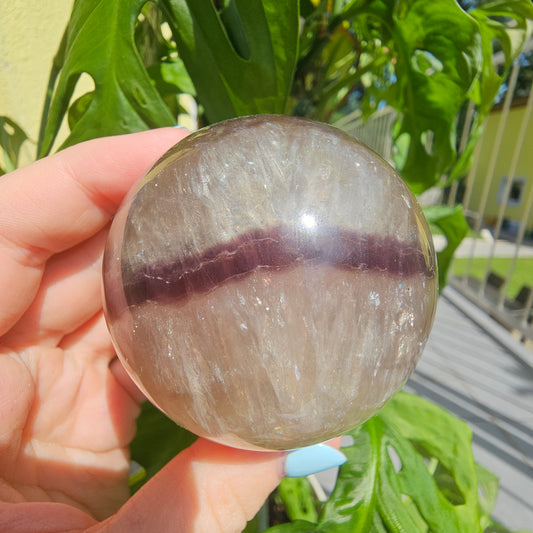 Light-coloured Fluorite Sphere #52B