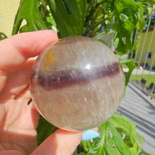 Light-coloured Fluorite Sphere #52B