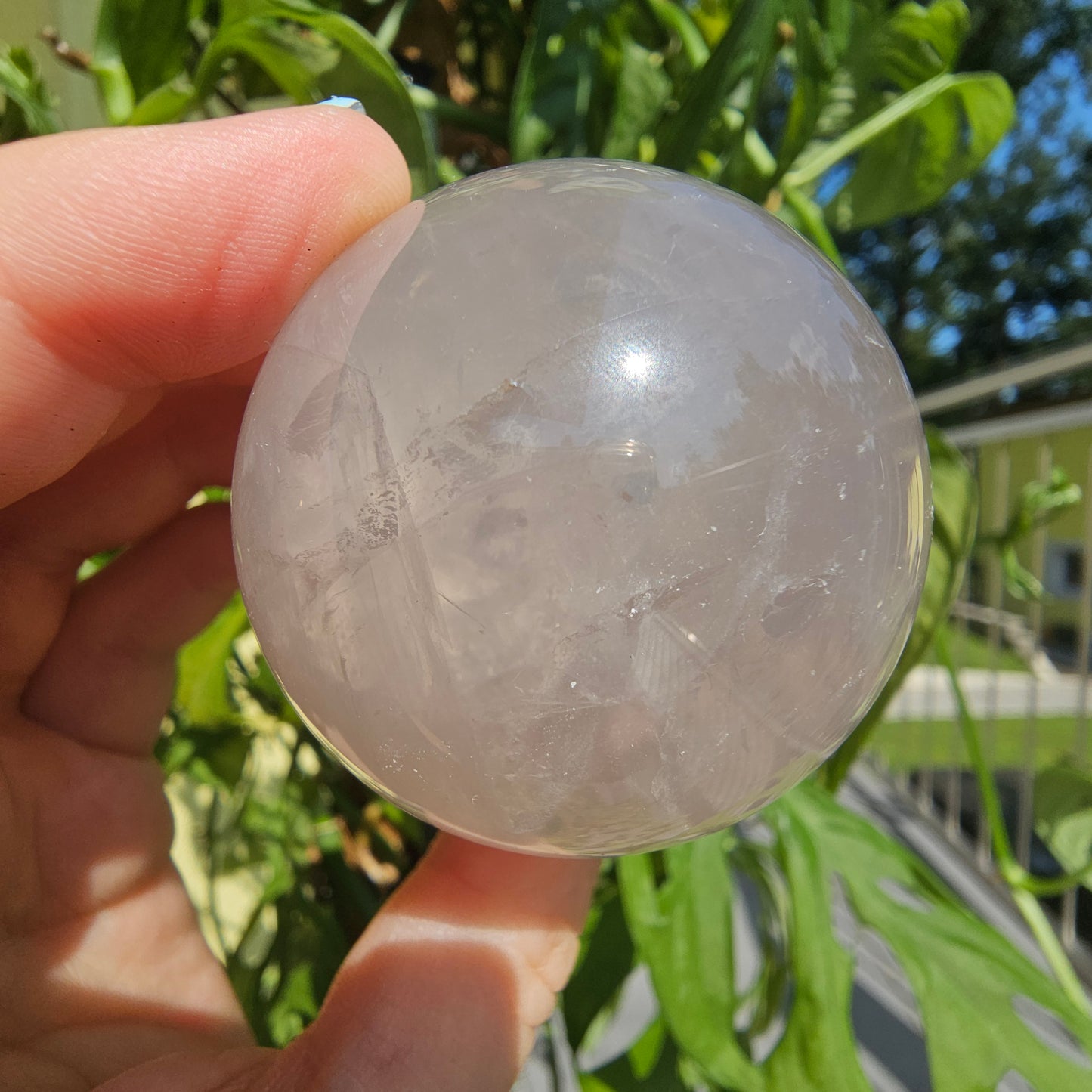 Blue Rose Quartz Sphere #25E