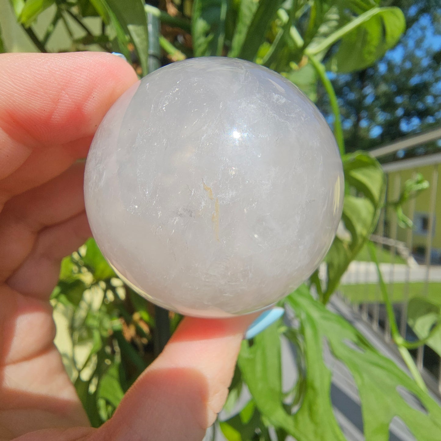 Blue Rose Quartz Sphere #25E