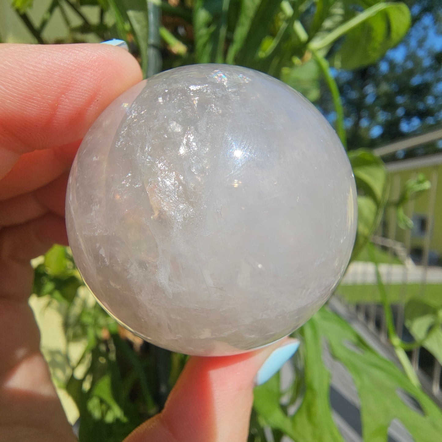 Blue Rose Quartz Sphere #25E