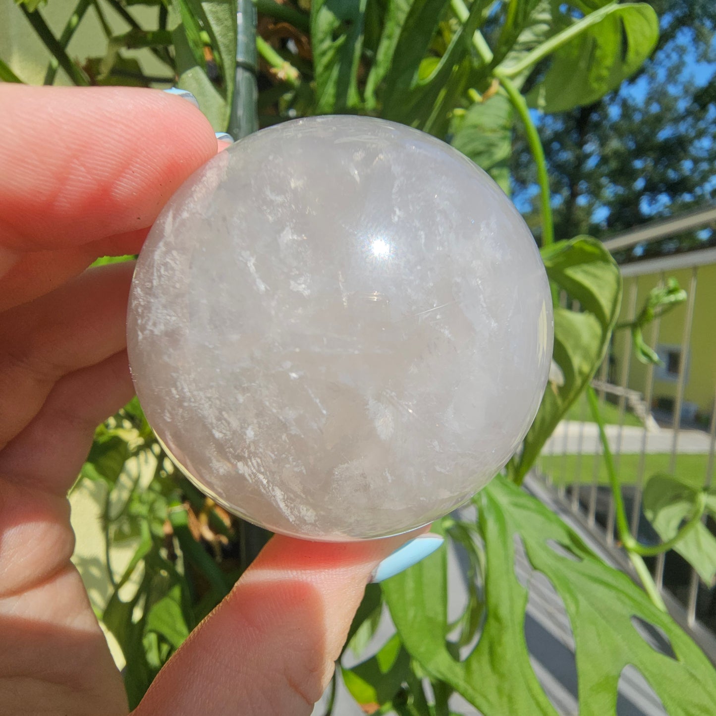 Blue Rose Quartz Sphere #25E