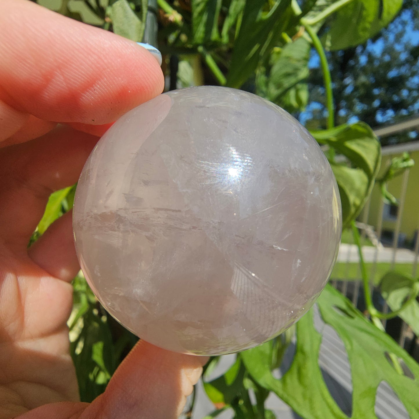 Blue Rose Quartz Sphere #25E