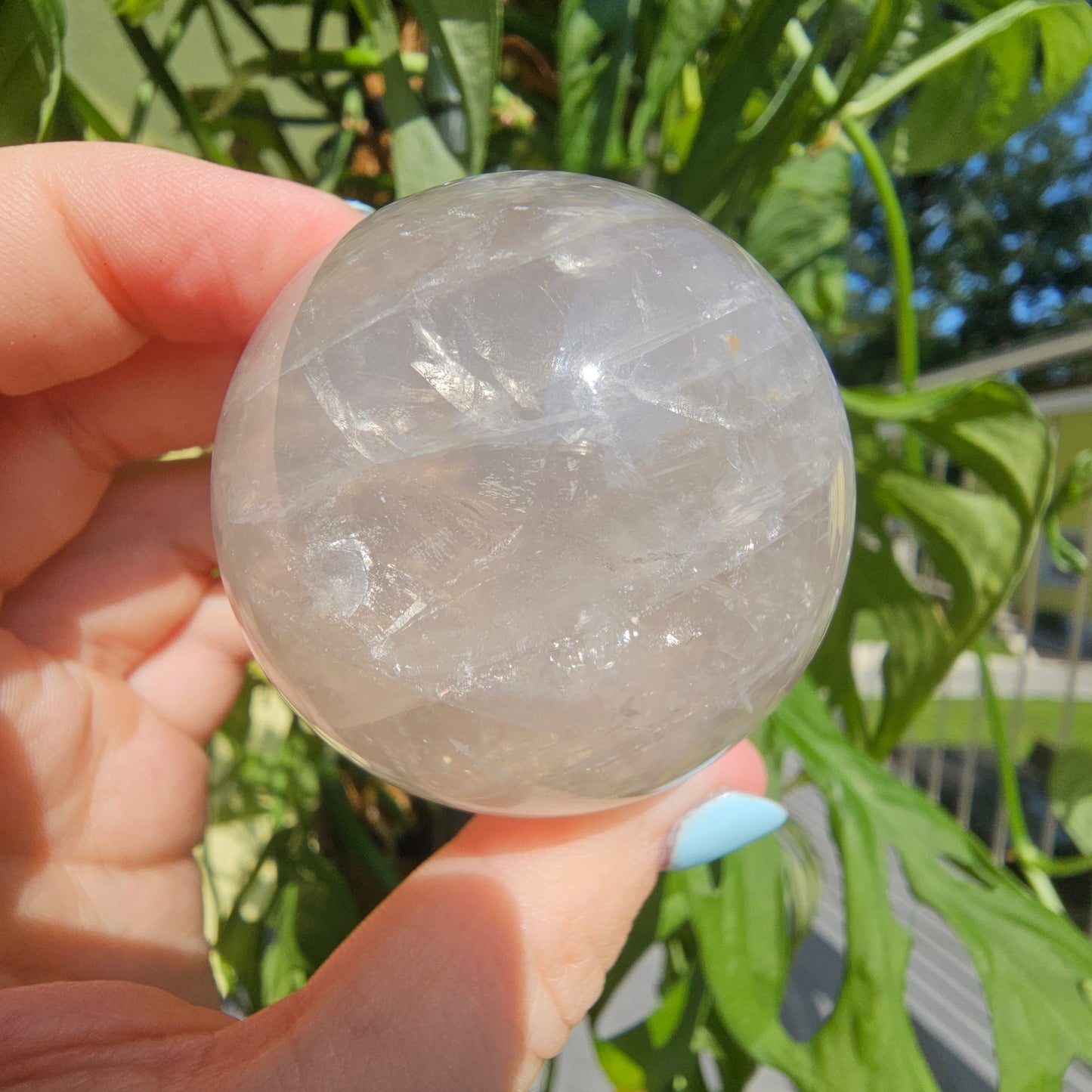 Blue Rose Quartz Sphere #25E