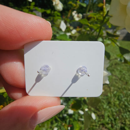 Blue Topaz Stud Earrings #25C