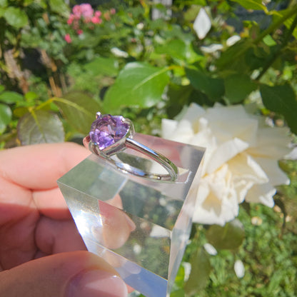 Amethyst Herz Ring #29A