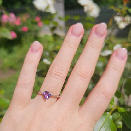 Amethyst Herz Ring #29A