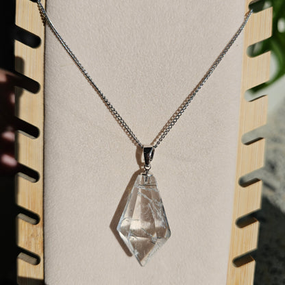 Tourmaline in Quartz Pendant (#29A)