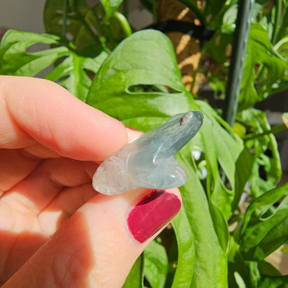 "Blue Tara" Quartz Frog (#25A)