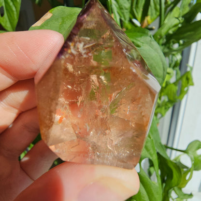 "Dreamcoat Lemurian" Quartz Tower #31K