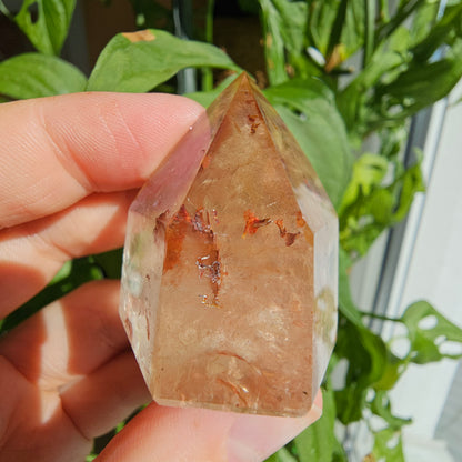 "Dreamcoat Lemurian" Quartz Tower #32L