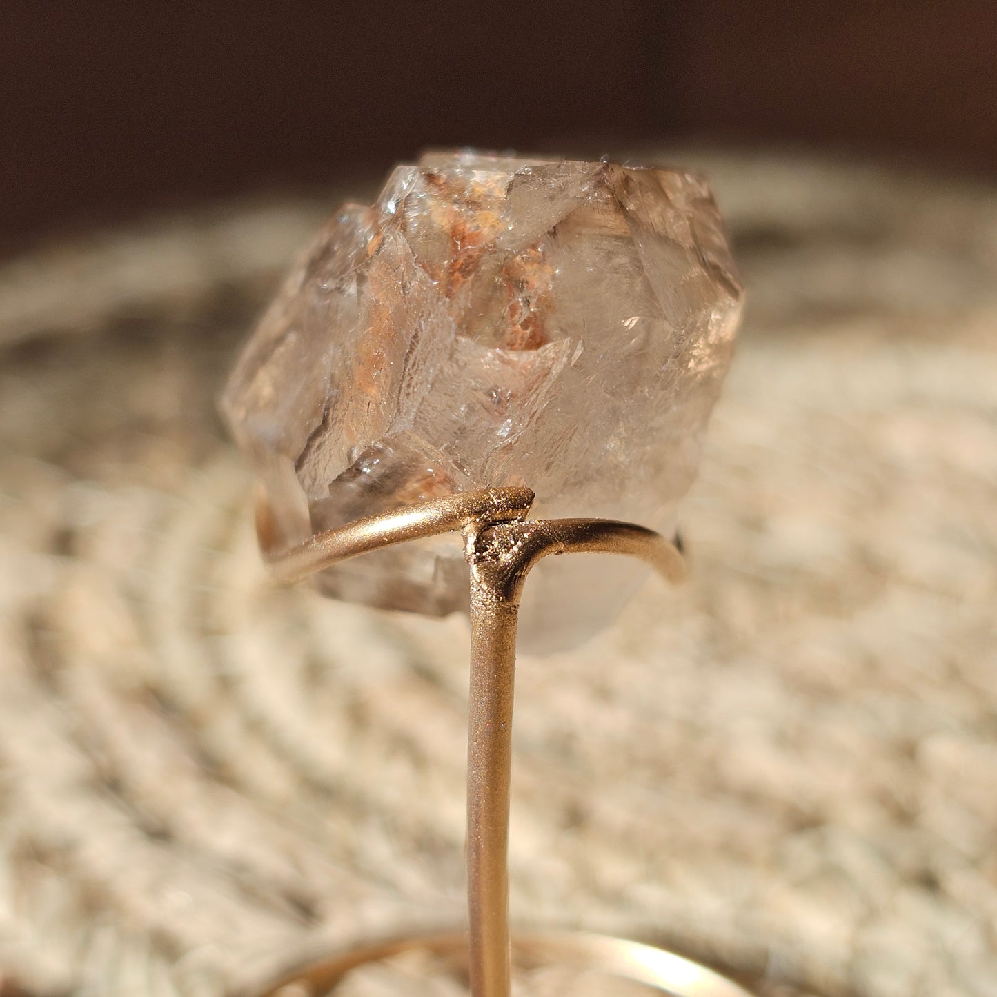 Elestial Smoky Quartz on holder (#15F)