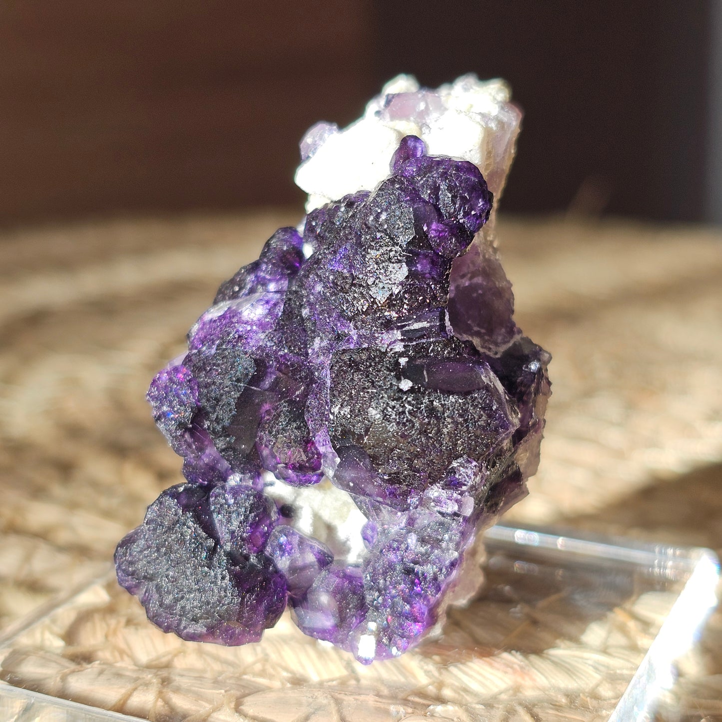 Fluorit Stufe violett aus Yindu, China (#29G)