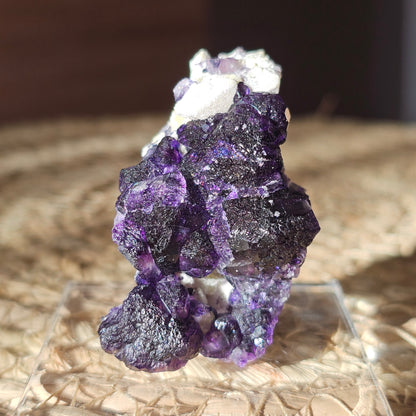 Fluorit Stufe violett aus Yindu, China (#29G)