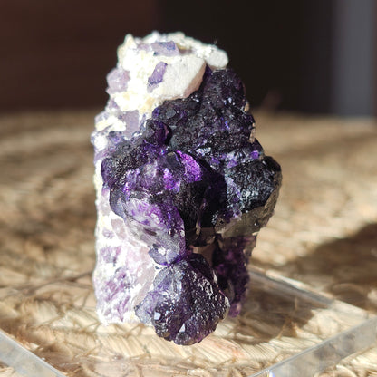 Fluorit Stufe violett aus Yindu, China (#29G)