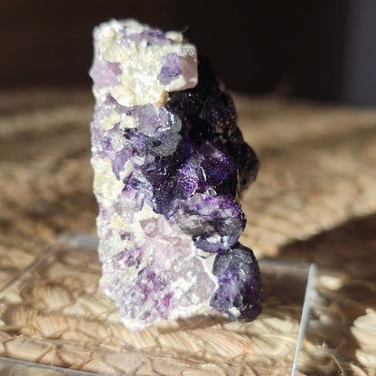 Fluorit Stufe violett aus Yindu, China (#29G)