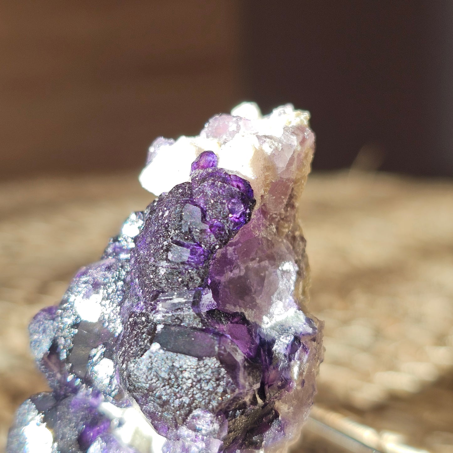 Fluorit Stufe violett aus Yindu, China (#29G)