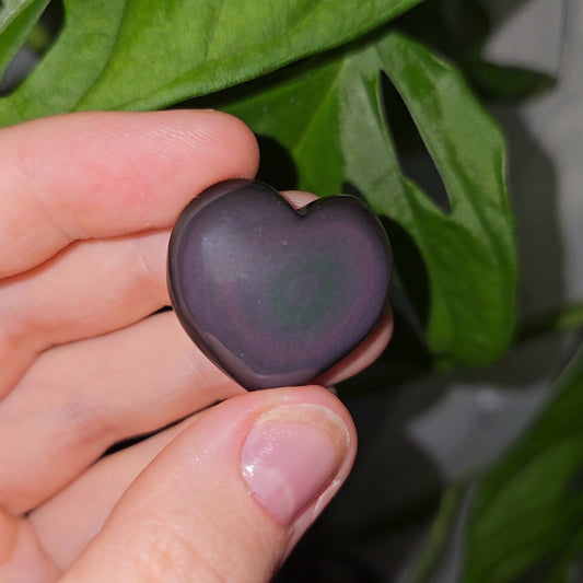 Rainbow Obsidian Mini Heart #8A