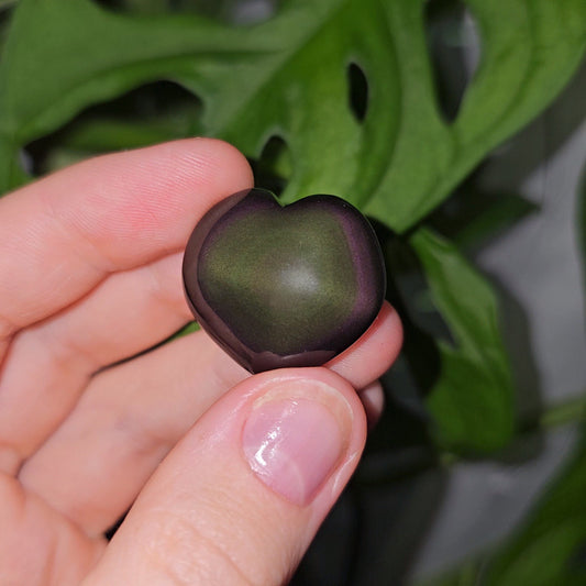 Rainbow Obsidian Mini Heart #8B