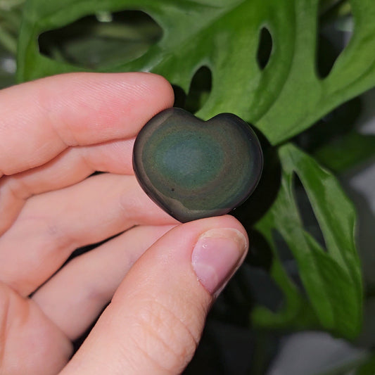 Rainbow Obsidian Mini Heart #8F