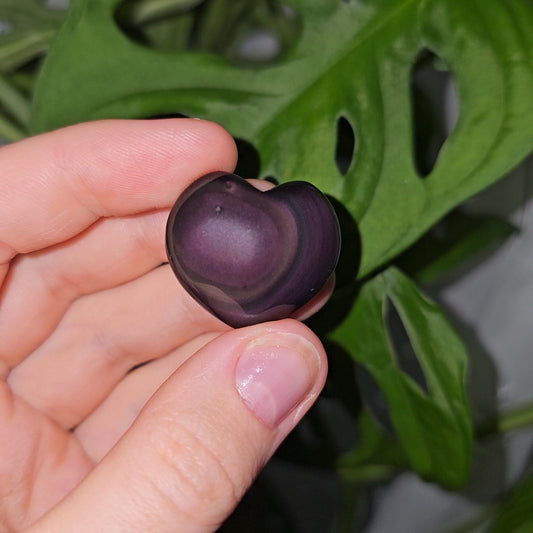 Rainbow Obsidian Mini Heart #8H