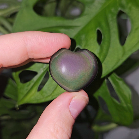 Rainbow Obsidian Mini Heart #8i