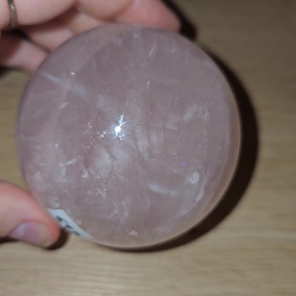 Star Rose Quartz Sphere #69R